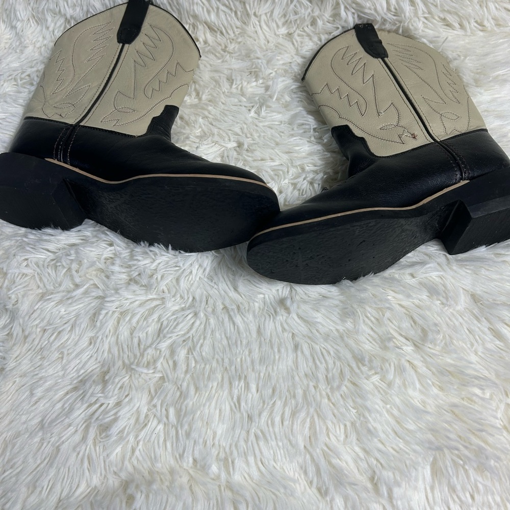 Jama old west youth made in India leather cowboy boots 1605 030 size (12 y). - Picture 5 of 7